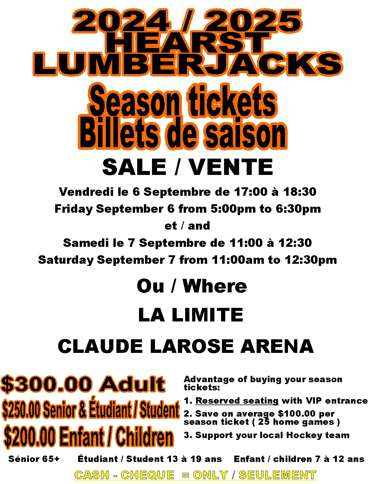 2024-2025 Season Tickets