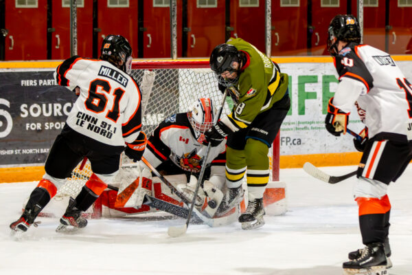 GALLERY: Comeau connects late as Hearst tops Powassan in end-to-end affair